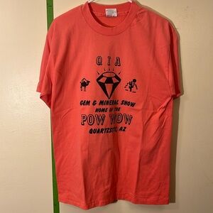 Pink Vintage Gem & Mineral Show T Shirt Sz L